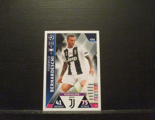 Federico Bernardeschi - UEFA Champions League Match Attax 2018/19 Original Trading Card #391