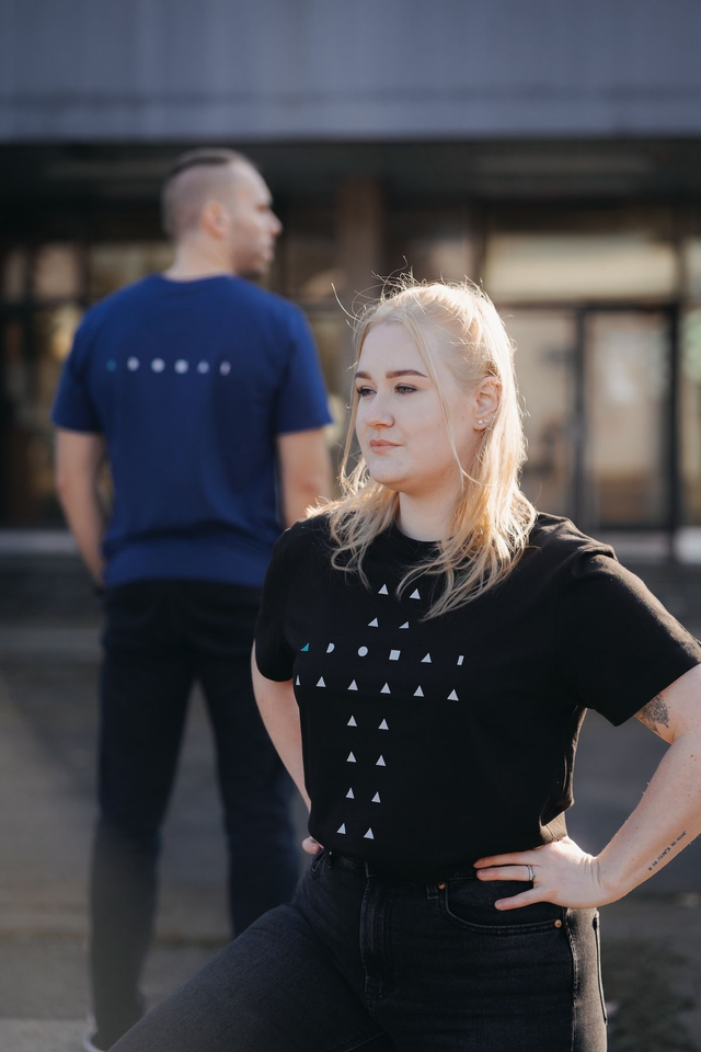 Tričko (černé, modré), UNISEX