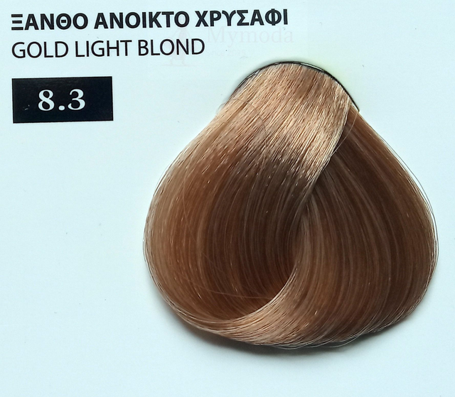 ΒΑΦΗ ΜΑΛΛΙΩΝ EXCLUSIVE ΣΕ ΕΠΑΓΓΕΛΜΑΤΙΚΗ ΣΥΣΚΕΥΑΣΙΑ 100ml Νο 8.3 ΞΑΝΘΟ ΑΝΟΙΚΤΟ ΧΡΥΣΑΦΙ