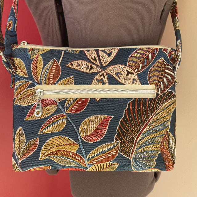 Sac à main Angèle / Modèle jacquard rouge