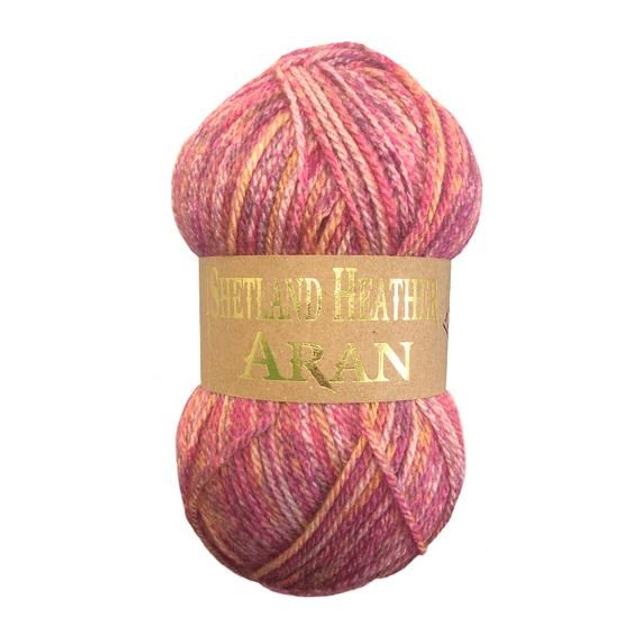Woolcraft Shetland Heather Aran 100g - 03 Blossom
