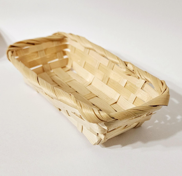 Rechteckiger Korb hell