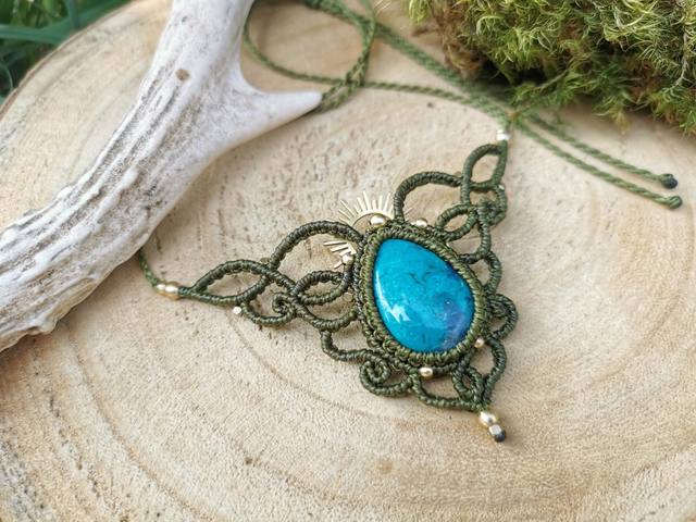 Collier solaire ~ Chrysocolle