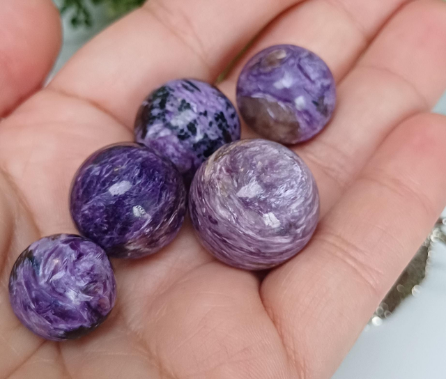 Charoite Spheres