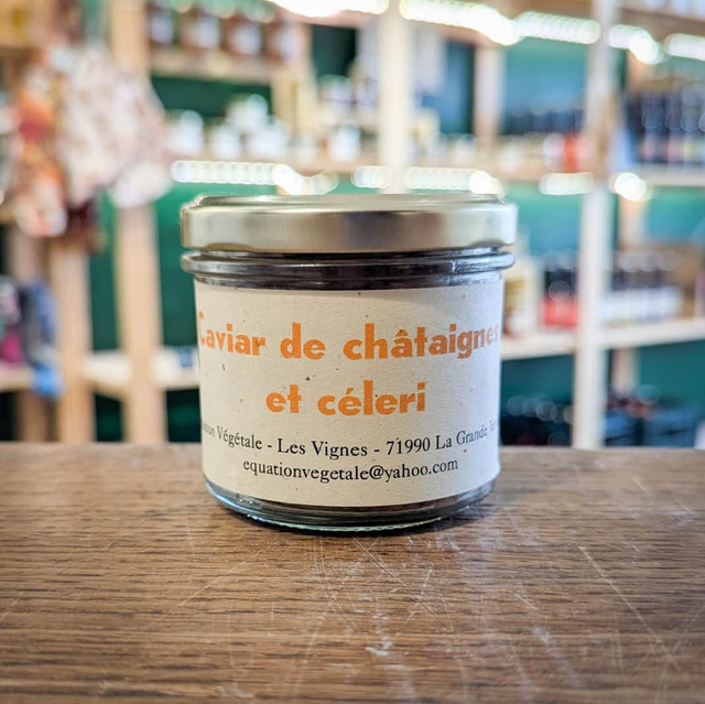 Caviar de châtaignes et de céleri