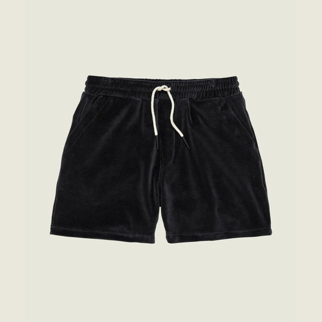OAS Nearly Black Velour Shorts