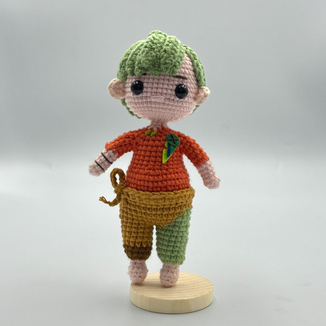 Poupée de patchwork vert