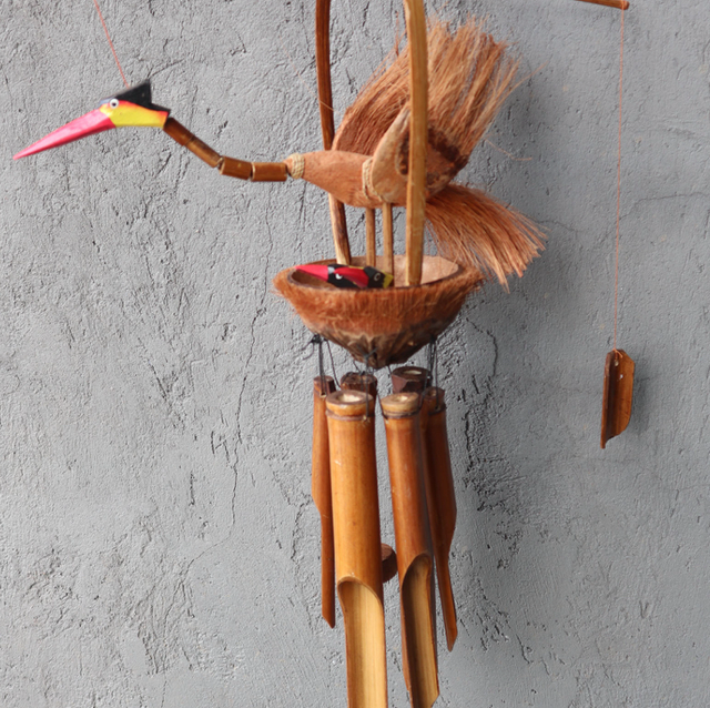 Bamboo Coconut Mother & Chicks Wind Chime