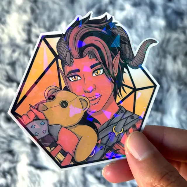 Karlach D20 Sticker - Baldur's Gate 3 Companion Collection