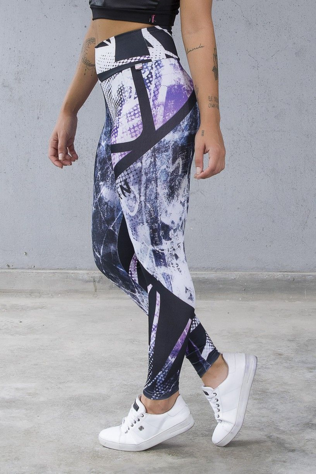 Calça Legging Sublimada Grafite | Kaisan