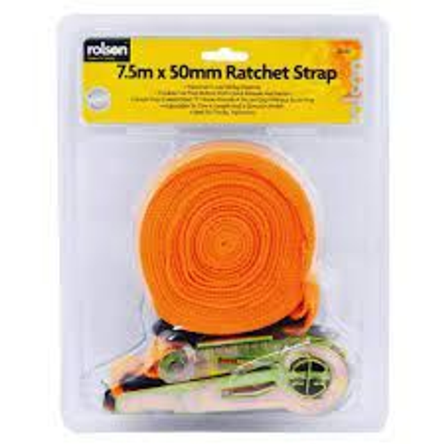 Ratchet Tie Down Strap 7.5m x 50mm