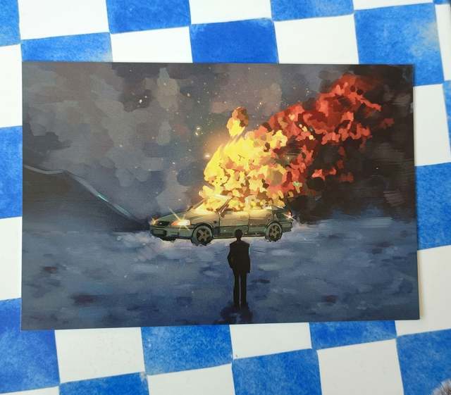 burning - A6 print  