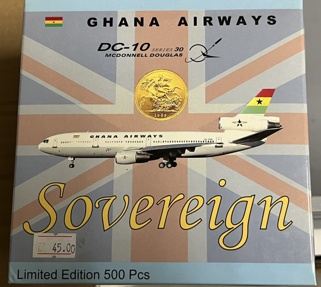 1/400 Ghana Airways DC-10-30 9G-ANB Sovereign Models