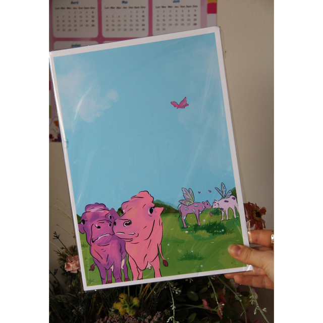 Poster - Vaches mignonnes 