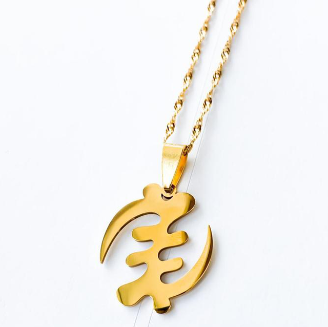 20 pieces Gye Nyame Necklace - 2cm Pendant