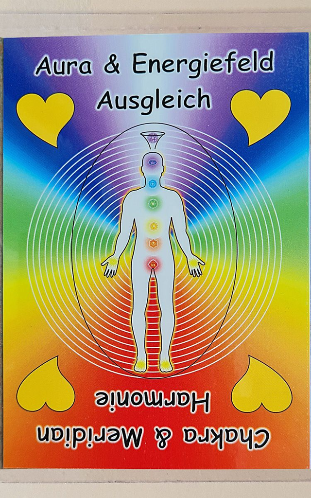 Aura & Energiefeld Ausgleich Lichtkarte Größe  A5, A6 oder A7 