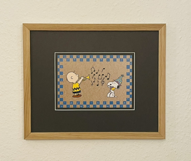 Snoopy Party - Peanuts/Unicef gerahmt 