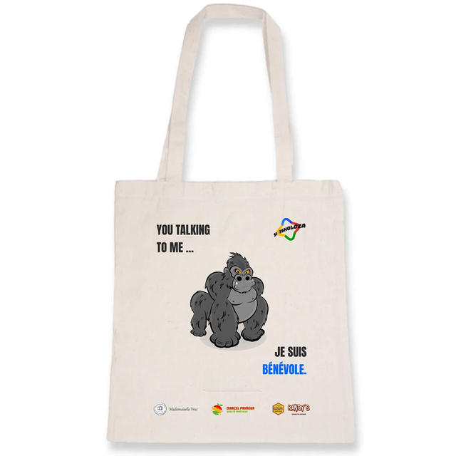 Tote bag gorille Beige