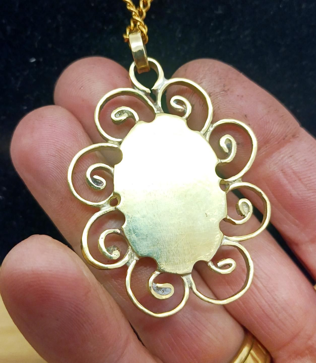 Pendentif Rococo Larimar