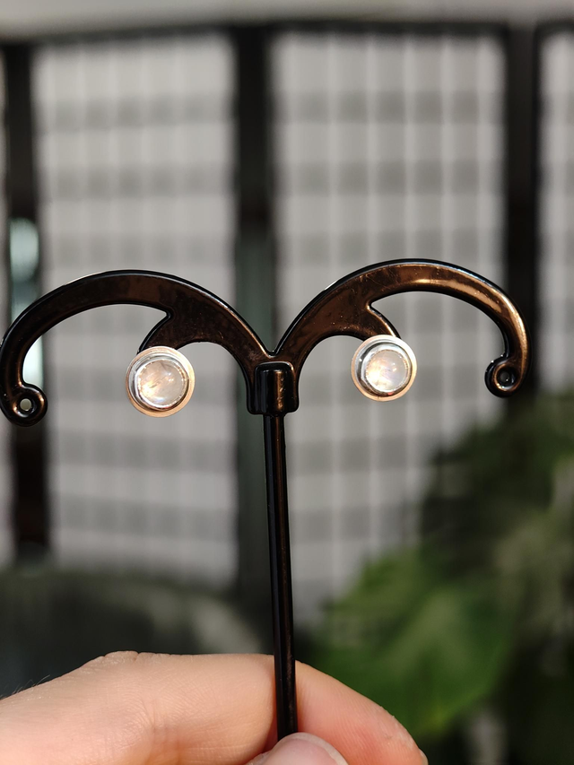 Boucles d'oreilles | argent, pierres de lune