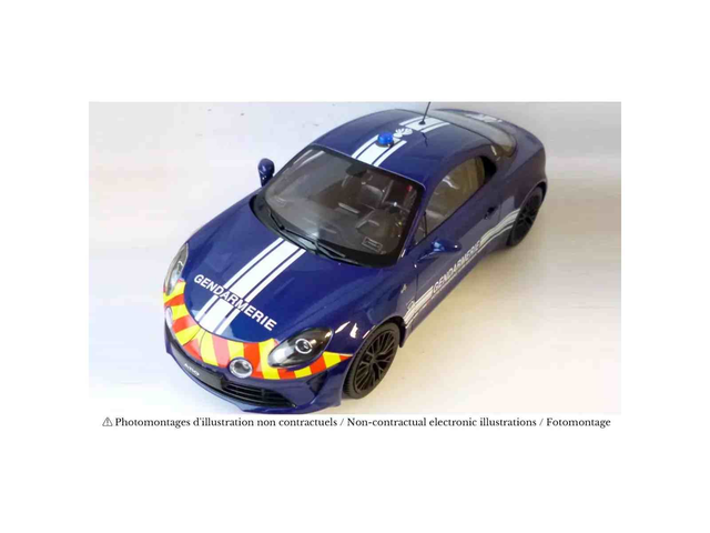 Alpine A110 S 2023 Gendarmerie Norev 185420 1/18