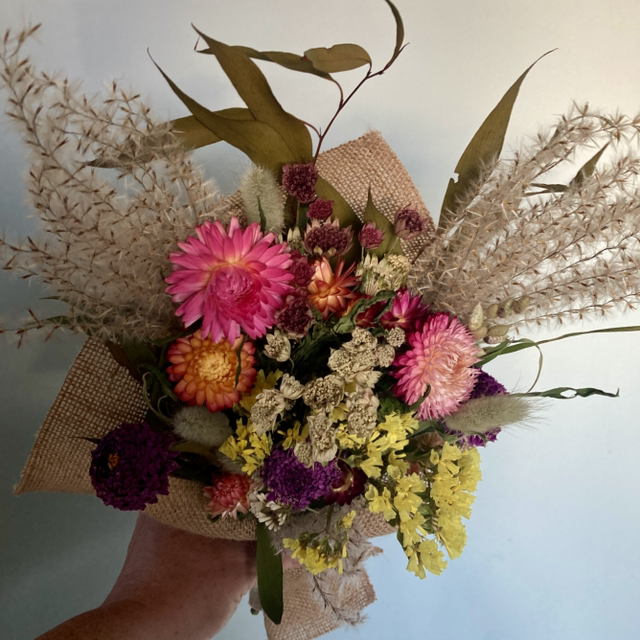 Local dried flower bouquet 