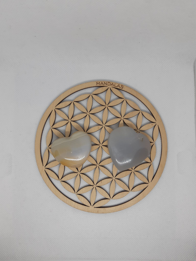 Cœur en Agate Grise