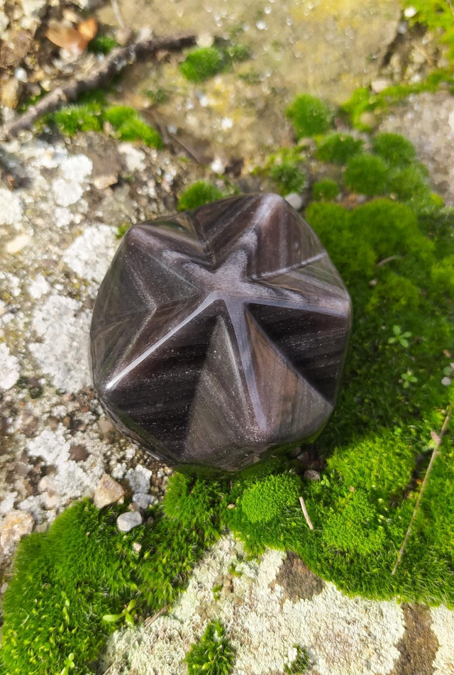 Etoile Obsidienne Argentée