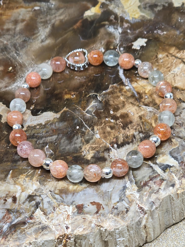 Bracelet Pierre de soleil AAA en 0,6 cm