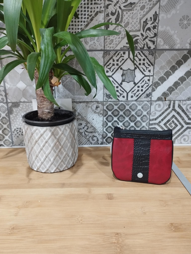 Porte-monnaie porte-cartes artisanal 