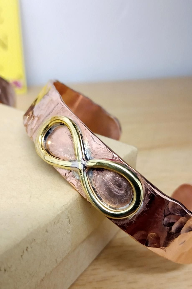 Bracelet cuivre - anti-inflammatoire, Symbole infini et intention