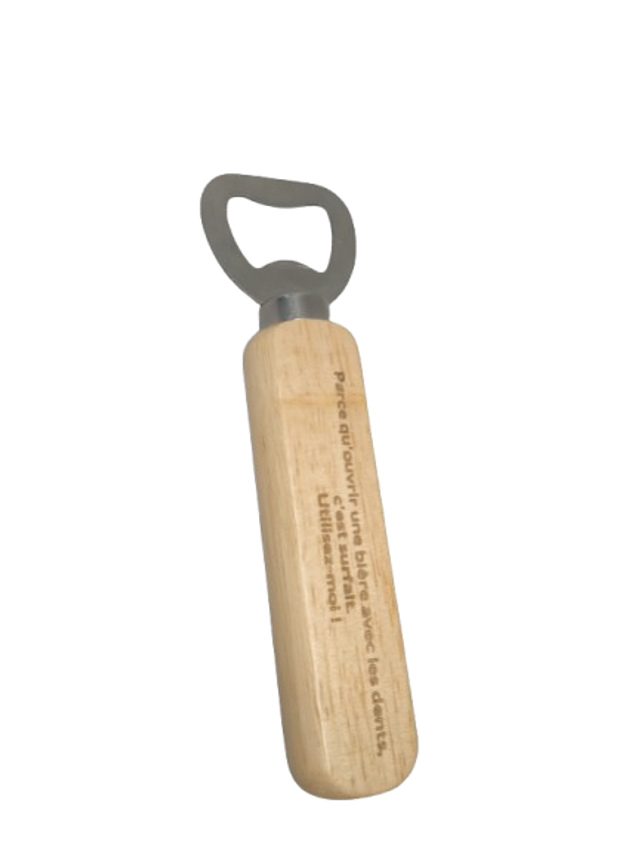 Décapsuleur à Manche en Bois Personnalisable 