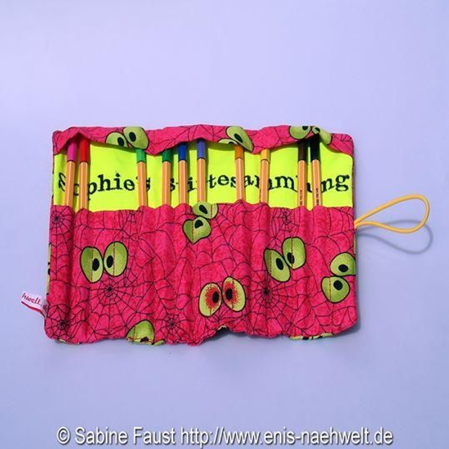 Stiftmappe zum aufrollen