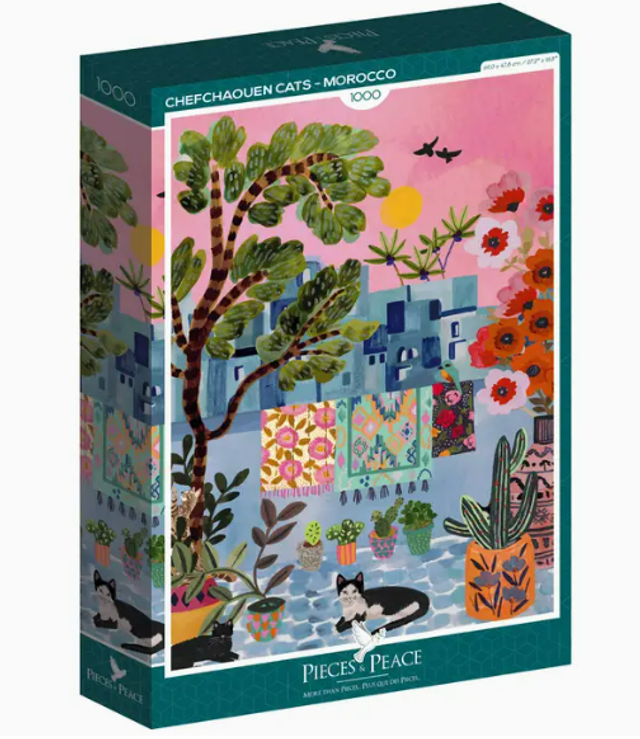 Puzzle 1000 Pièces - Chefchaouen Cats - Morocco #