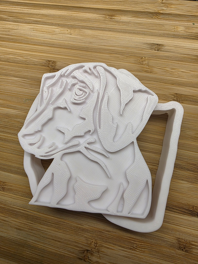 Dachshund Head Fondant/cookie stamp with cutter