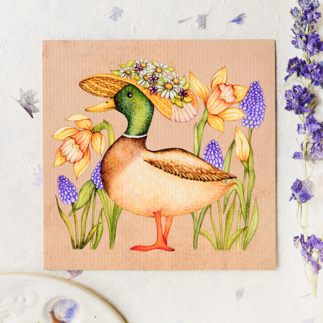 &quot;Spring Ducky&quot; postcard