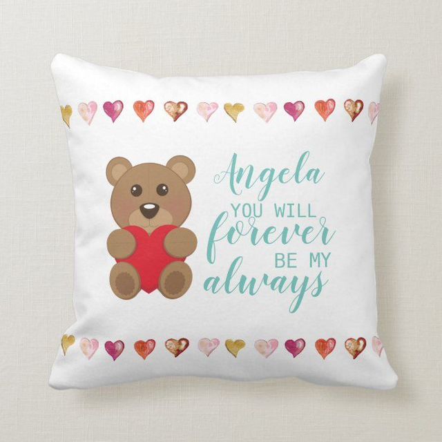 Bear forever always cushion