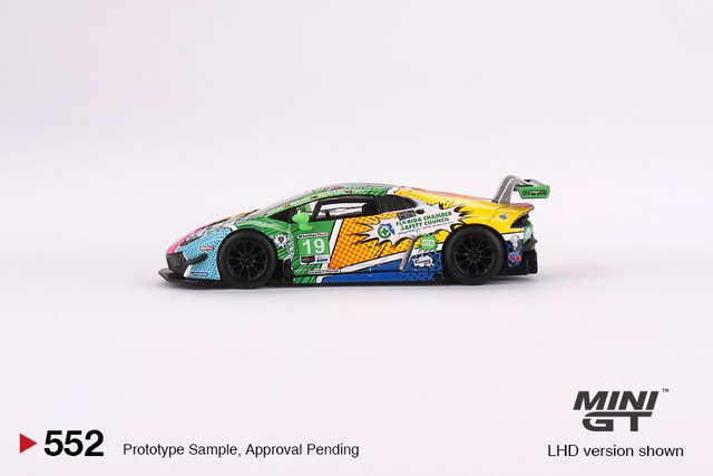 MGT00552 Mini GT 1/64 Lamborghini Huracán GT3 EVO #19 GEAR Racing 2020 IMSA Daytona 24 Hrs (LHD)