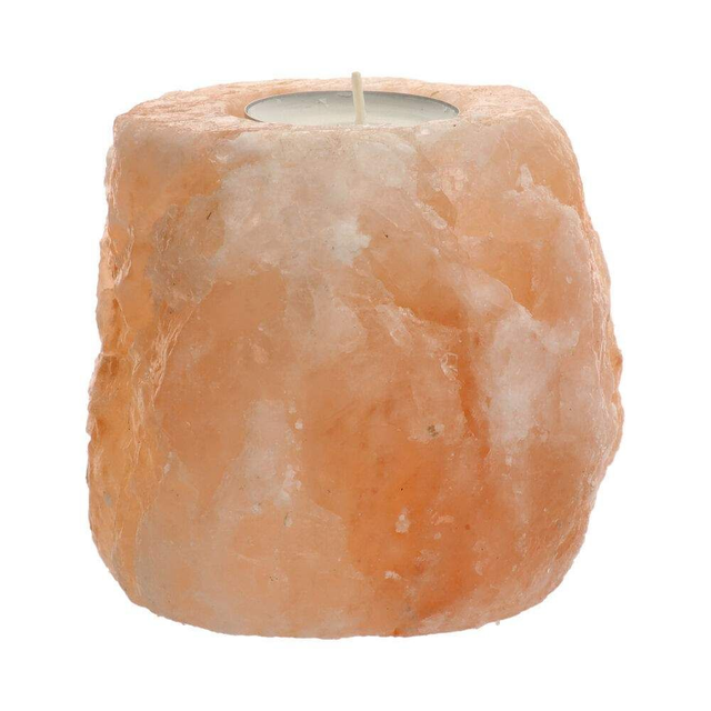 Bougeoirs rustiques en pierre de sel