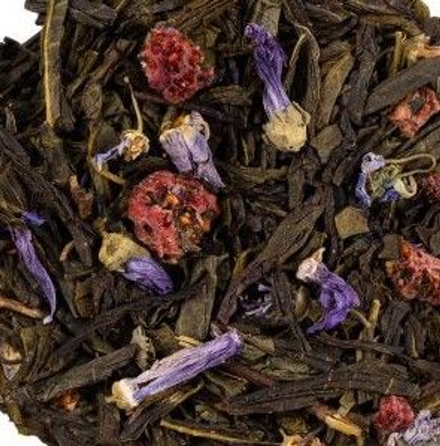Thé Vert Violette Framboise 100 g