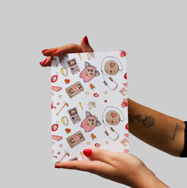 Llibreta estampat dels 90&#039;s