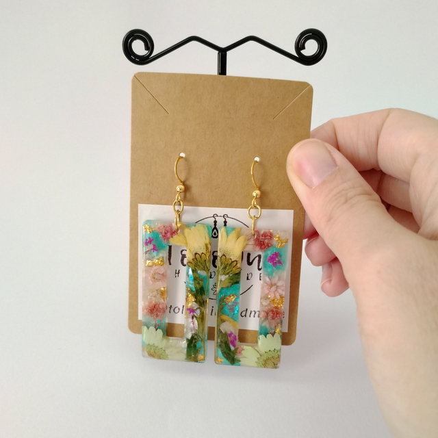 Pendientes Floralis Jardín florido