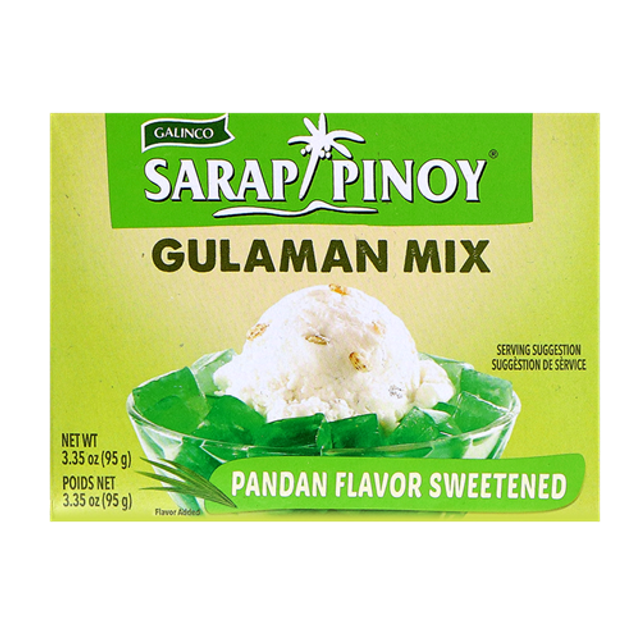 Galinco Sarap Pinoy Gulaman Mix Pandan Flavor Sweetened