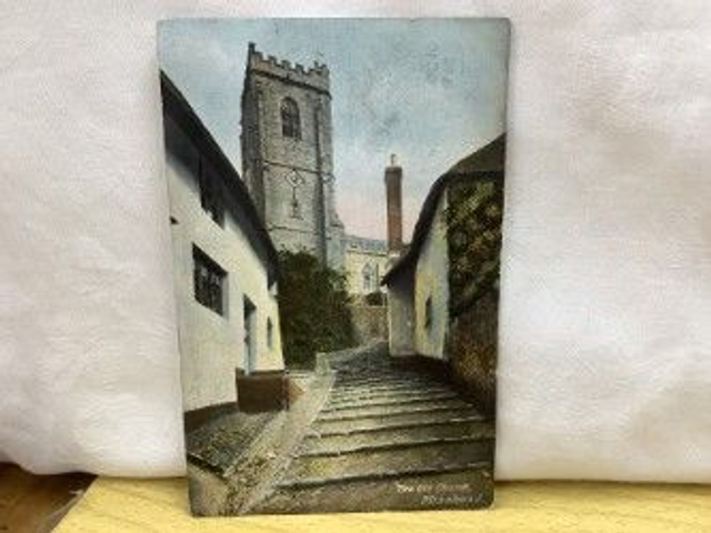 The Old Church, Minehead, Somerset, Posted 1905 Antique Hartmann Postcard. Our Ref No. R522 £2.25