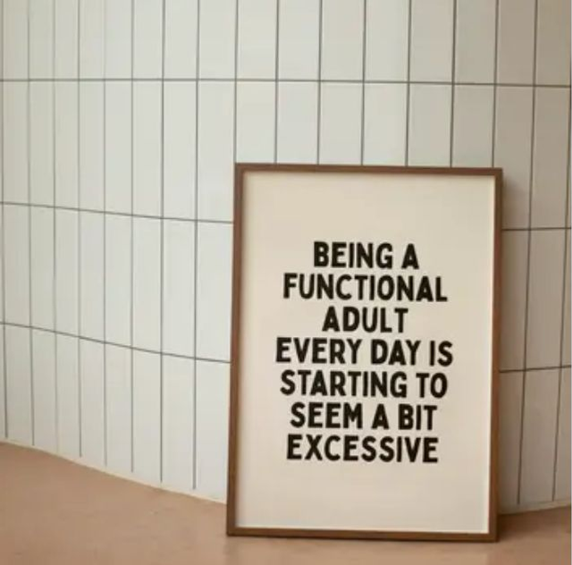 FUNCTIONAL ADULT A4 print