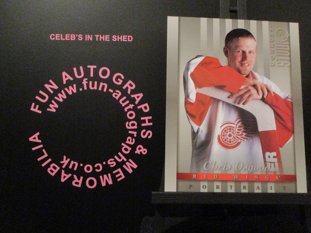 Chris Osgood - NFL 1997 Donruss Studio Ice Hockey Original 10x8 Trading Card #36 (B)