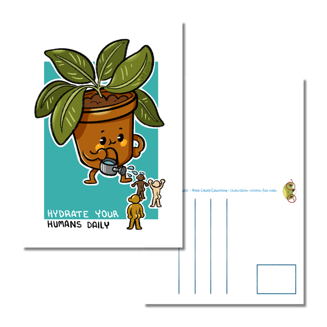CARTE POSTALE | Hydrate Your Humans Daily