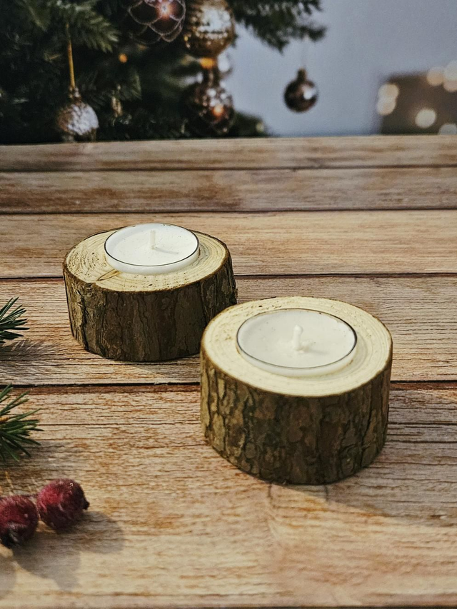 Bougeoir Rondin de bois