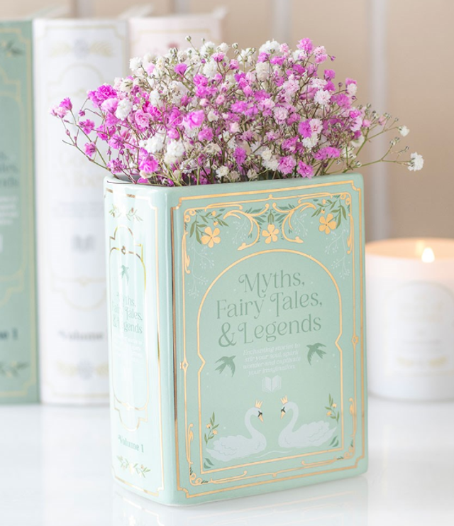 Green Book Shaped Vase