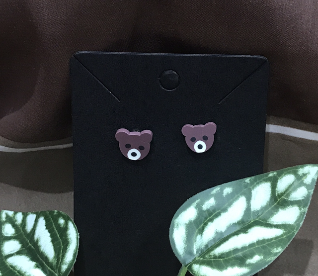 Children Non Metal Brown Earrings - CBRE01 